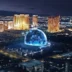 A arena futurista de última geração em Las Vegas