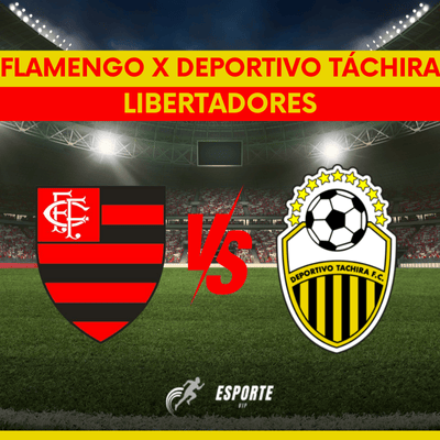 Flamengo x Deportivo Táchira jogam dia 28 de maio pela fase de grupos da Libertadores. Flamengo x Deportivo Táchira
