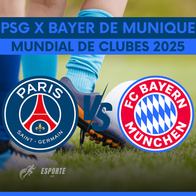 PSG x Bayer de Munique se enfrentam pelas quartas de final do Mundial de Clubes de 2025. PSG x Bayer de Munique