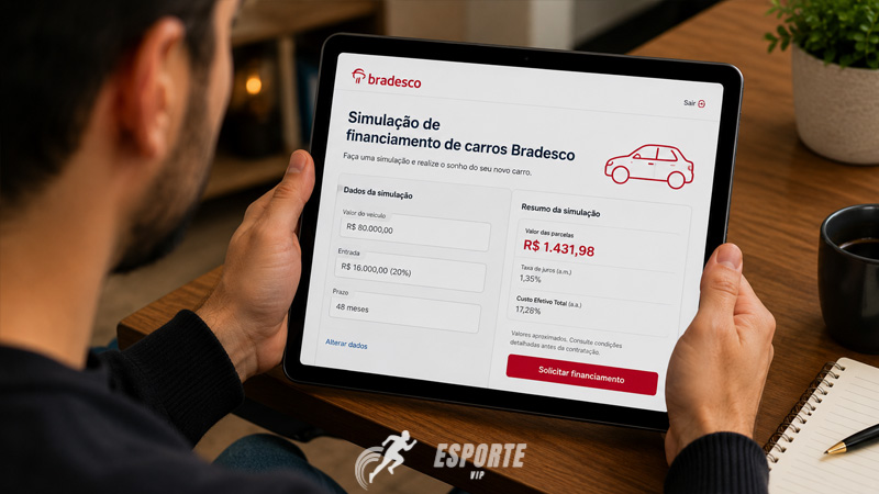 Confira como fazer a simulação de financiamento de carros Bradesco e calcular as parcelas.