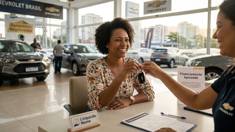 Confira o que considerar no financiamento de carro Chevrolet para negativado.